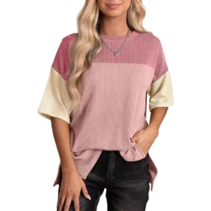 Camiseta Acanalado Colores Patchwork