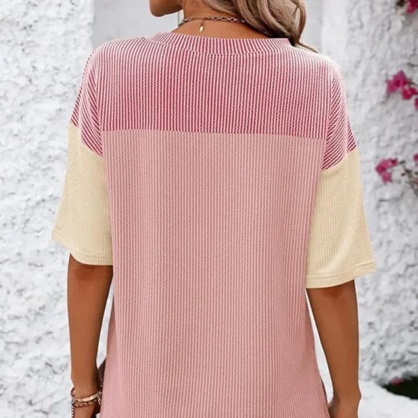 Camiseta Acanalado Colores Patchwork - Imagen 2