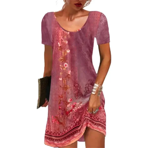 Vestido Bohemio Floral Verano