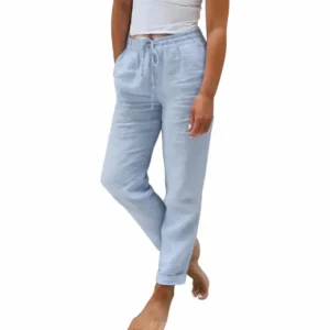 Pantalones Casuales de Lino