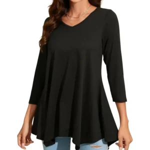 Camiseta Mujer Manga Larga Top Túnica