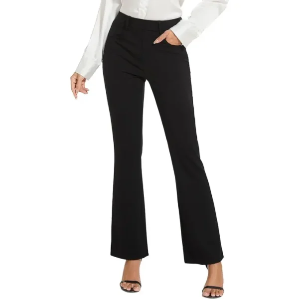 Pantalones Negros Mujer Bootcut
