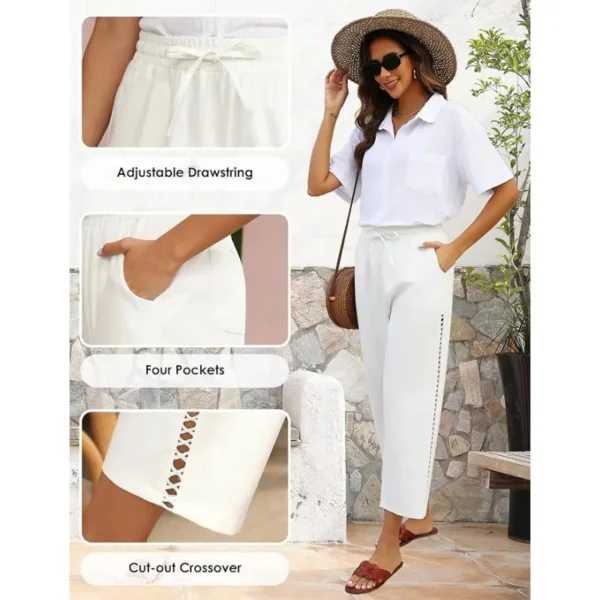 Pantalones de Lino Verano Frescos - Imagen 2